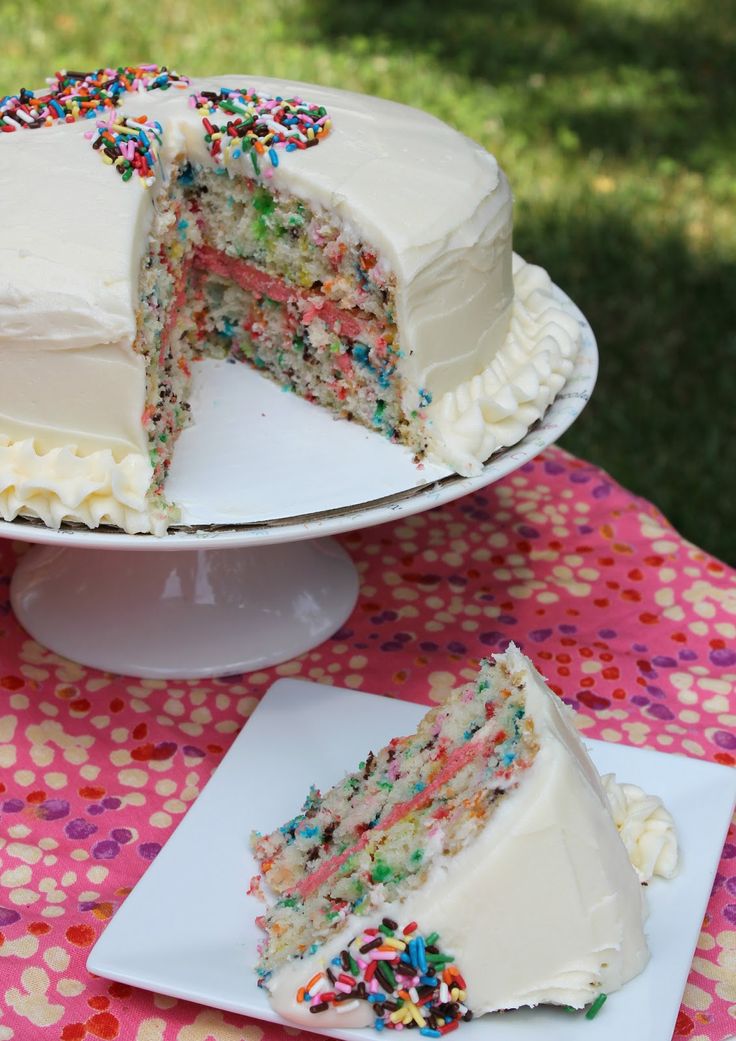 Easy Funfetti Layered Birthday Cake Carolina Charm