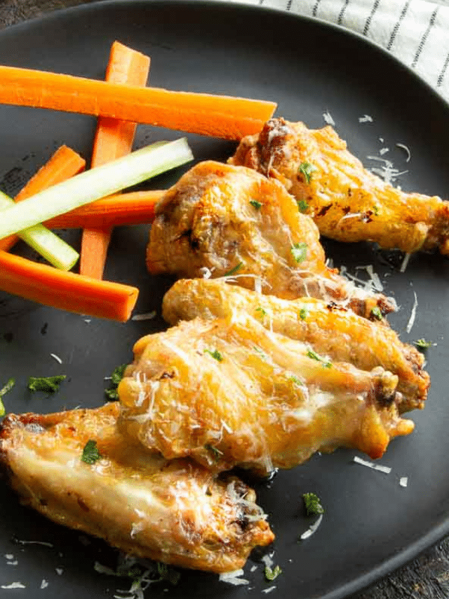 Easy Garlic Parmesan Chicken Wings West Via Midwest