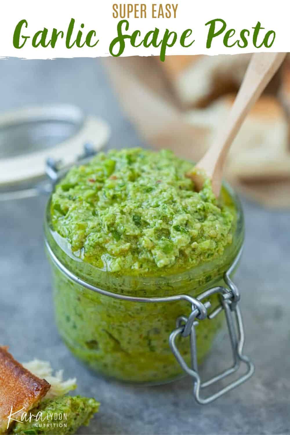 Easy Garlic Scape Pesto Ready In Less Than 10 Minutes Kara Lydon