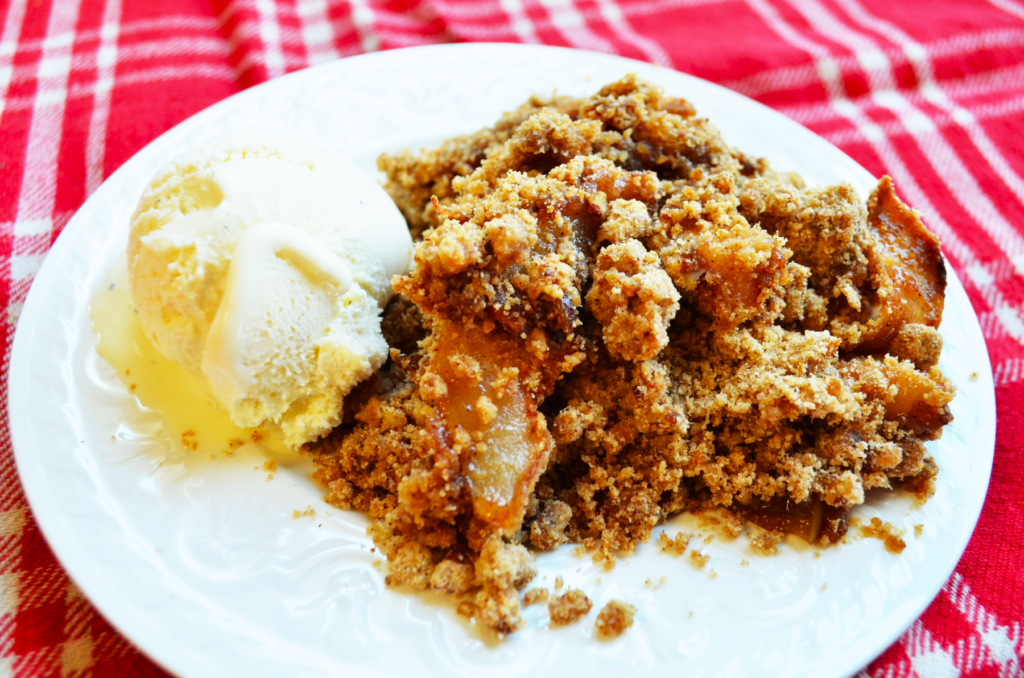 Easy Gluten Free Apple Crisp Recipe Without Oats Hilltop In The Valley