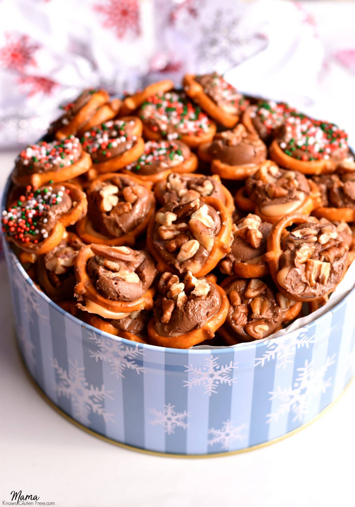 Easy Gluten Free Chocolate Caramel Pretzel Delights Mama Knows Gluten Free