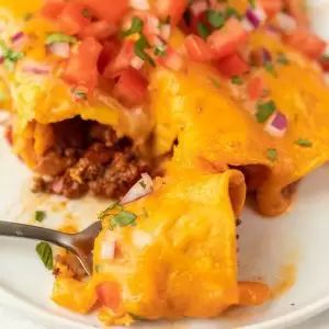 Easy Ground Beef Enchiladas Recipe Eating On A Dime