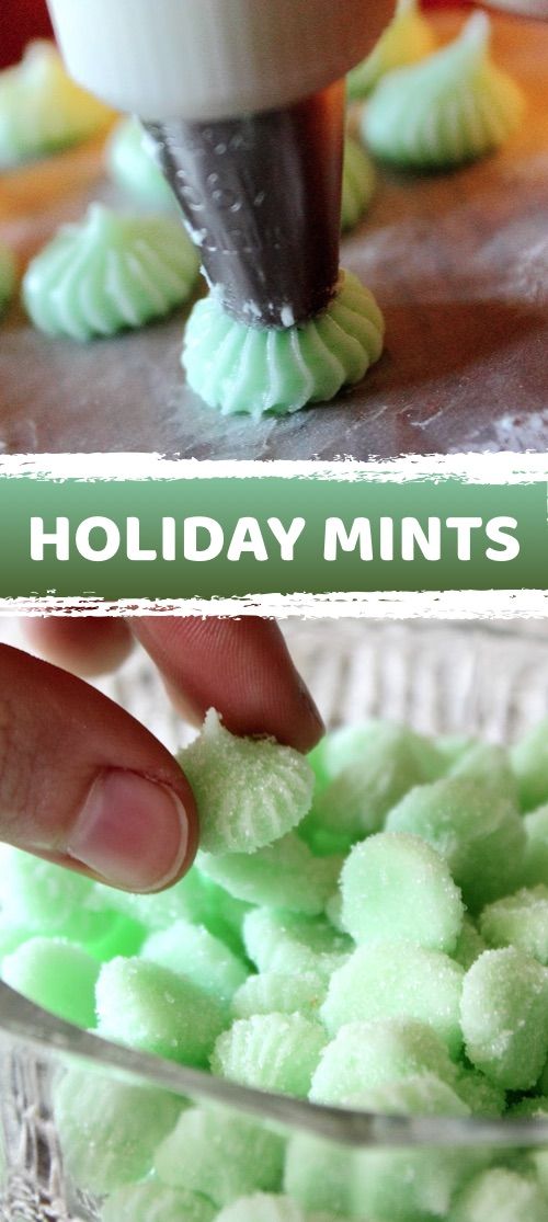 Easy Holiday Mints Made With Cream Cheese Yum Easy Christmas Candy