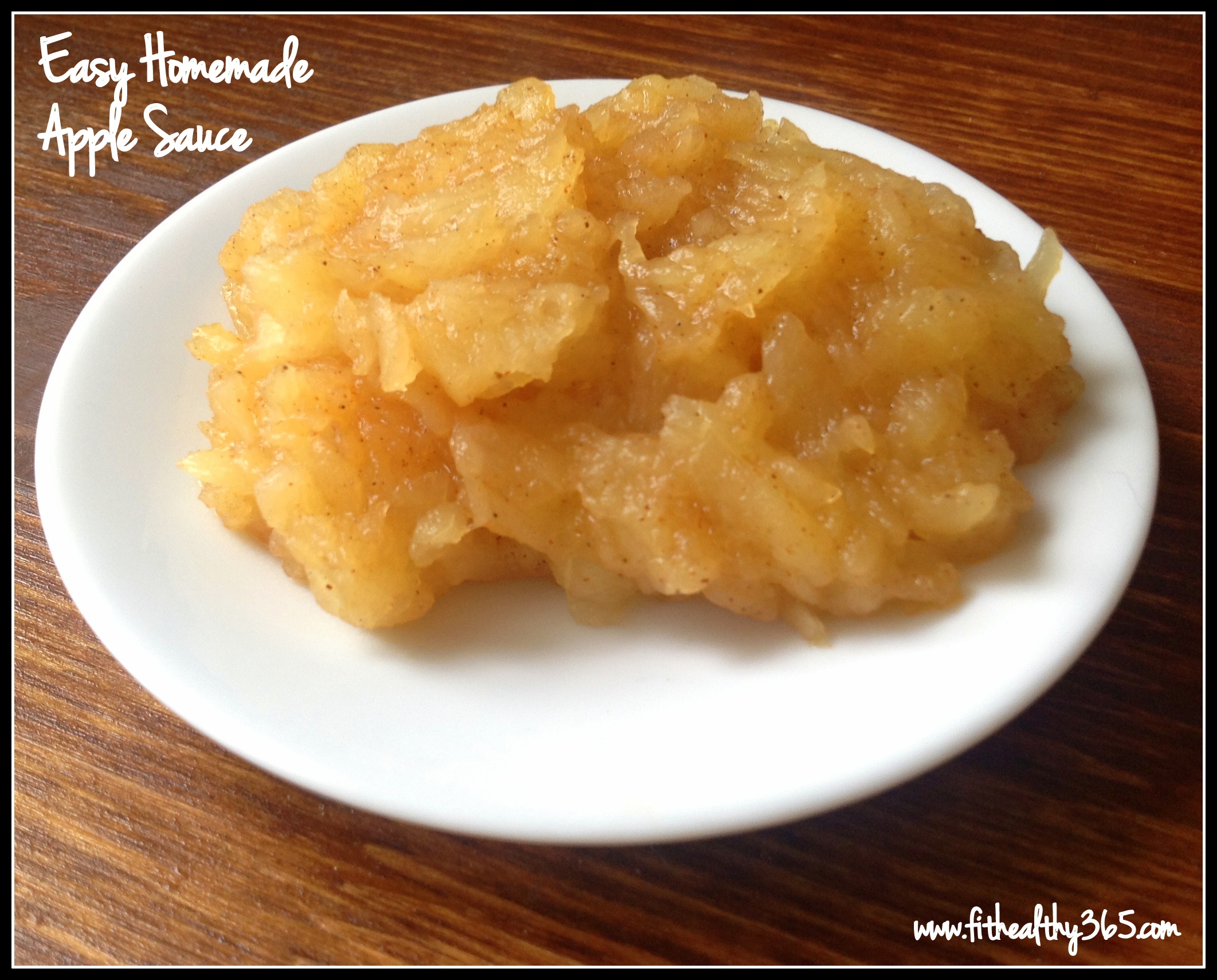 Easy Homemade Apple Sauce Recipe Fit Healthy 365