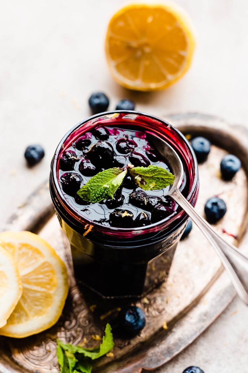 Easy Homemade Blueberry Sauce Blueberry Topping Blue Bowl