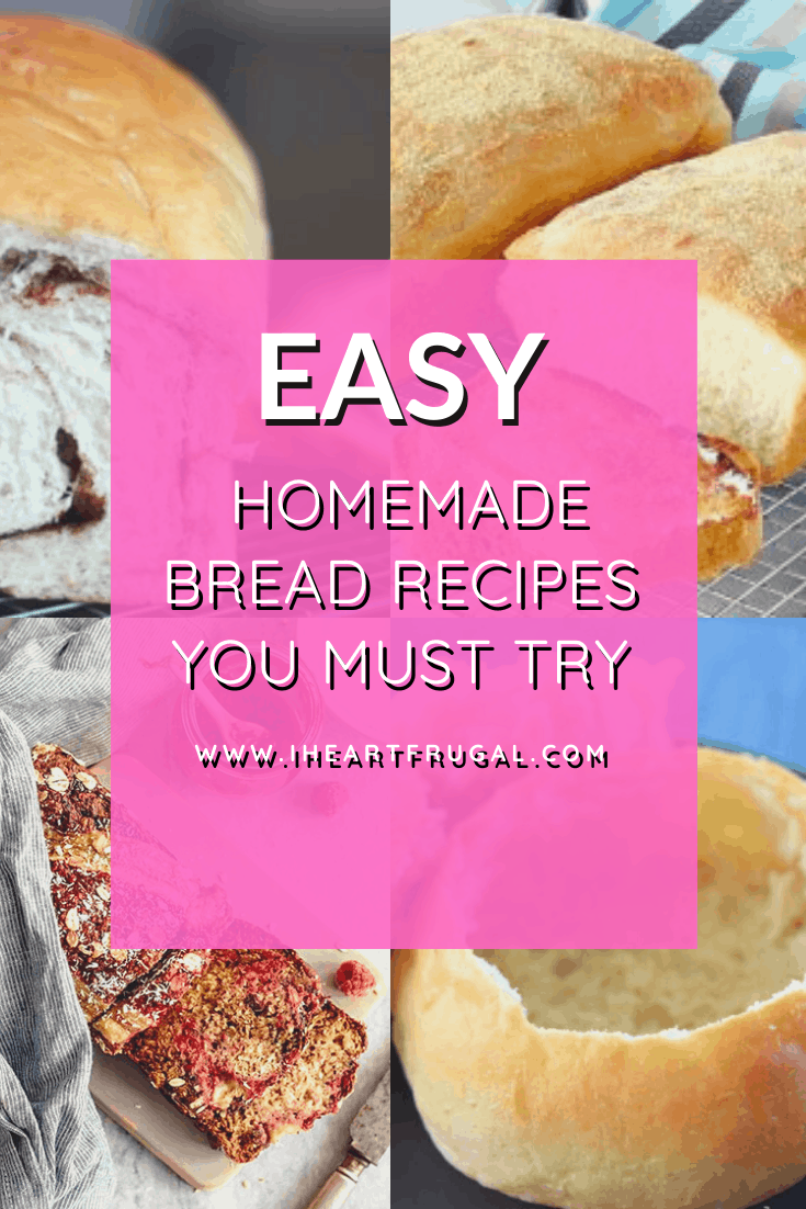 Easy Homemade Bread Recipes I Heart Frugal