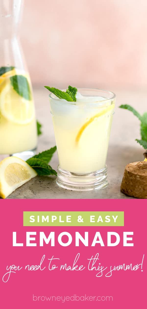 Easy Homemade Lemonade Recipe Brown Eyed Baker