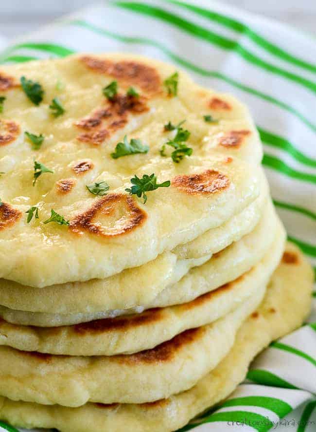 Easy Homemade Naan Bread Recipe Creations By Kara