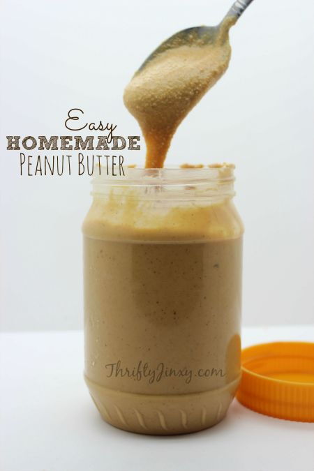 Easy Homemade Peanut Butter Recipe Thrifty Jinxy