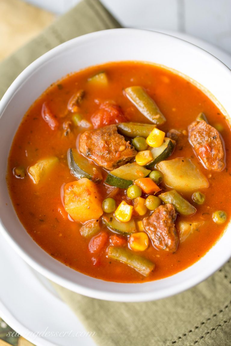 Easy Homemade Vegetable Beef Soup Don Amp 39 T Sweat The Recipe