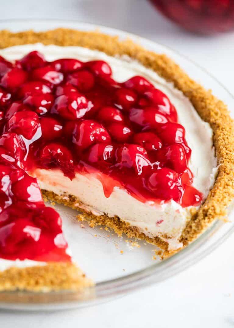 Easy No Bake Cherry Cheesecake Home Baked Heart