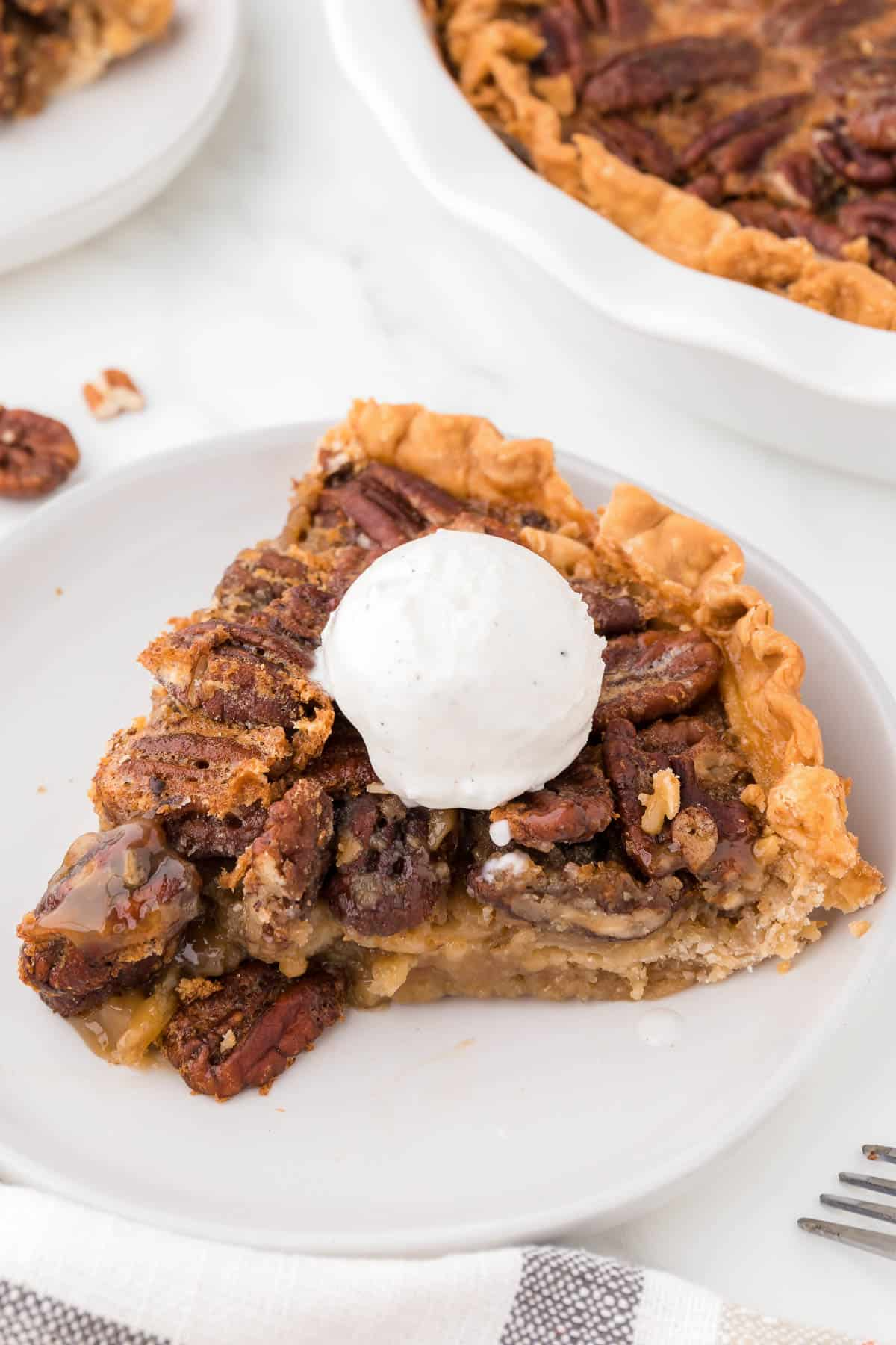 Easy Pecan Pie Made Without Corn Syrup Spend With Pennies