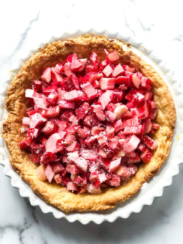 Easy Rhubarb Custard Pie Hummingbird Thyme