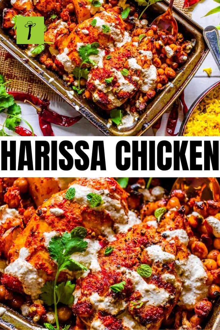 Easy Sheet Pan Harissa Chicken Recipe Step By Step Photo Video