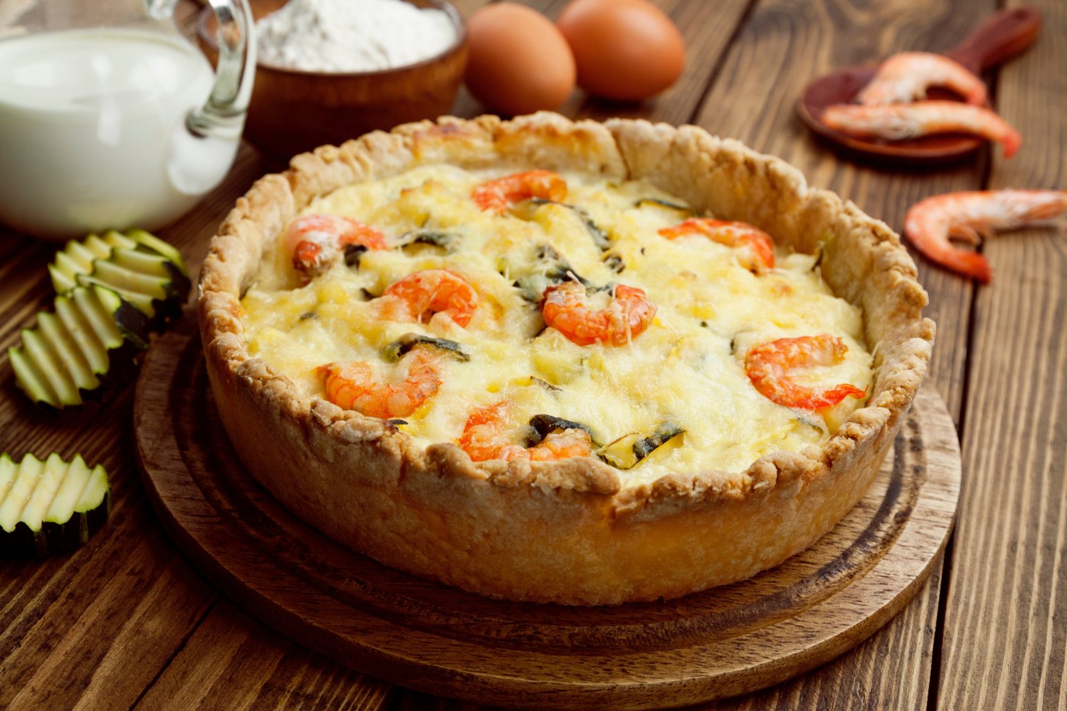 Easy Shrimp And Crab Quiche Quiche Recipes Easy Breakfast Quiche