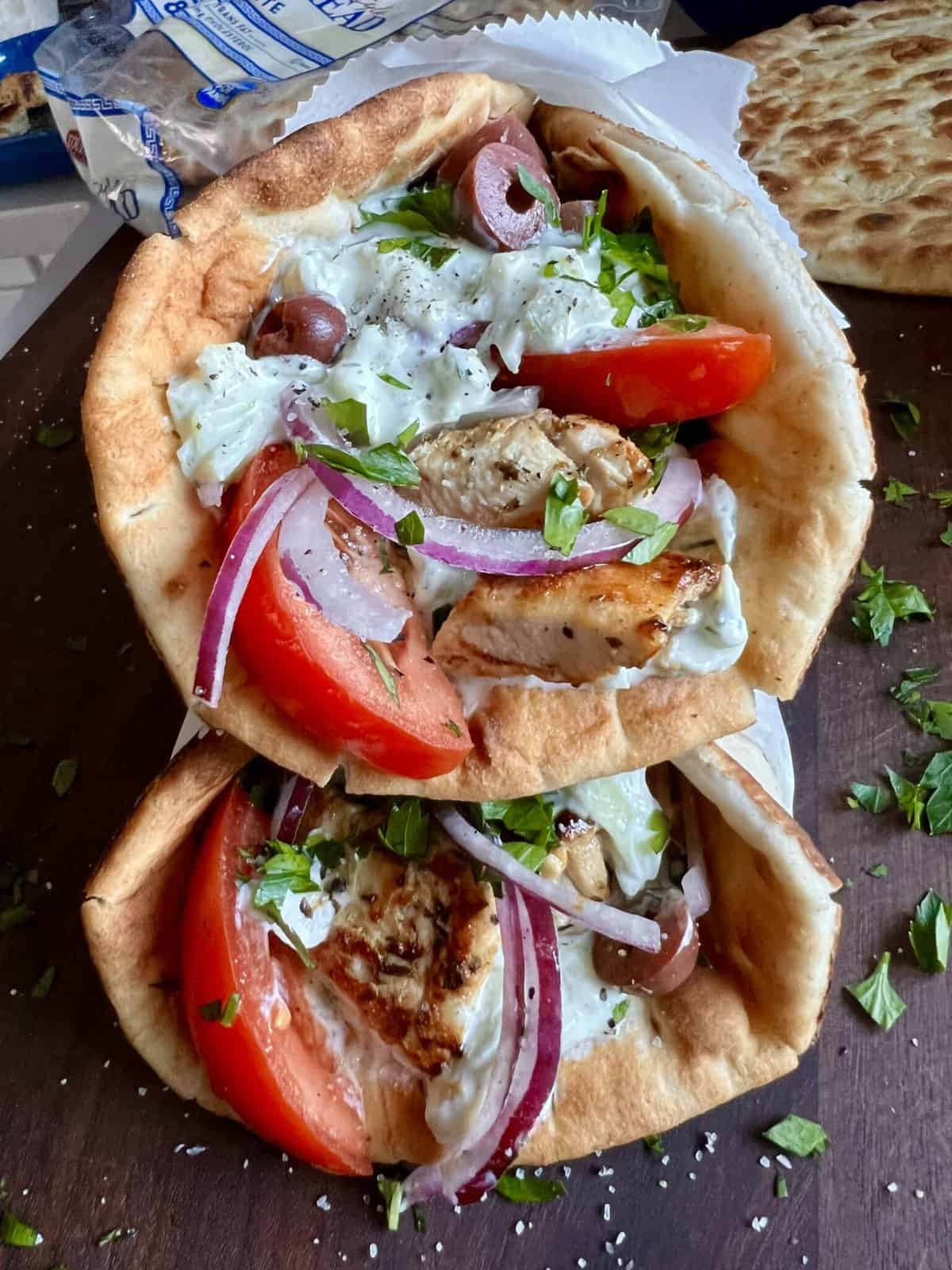 Easy Skillet Chicken Gyros Hungry Happens