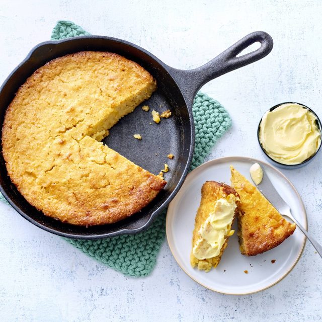 Easy Southern Cornbread With Whipped Honey Butter Savory