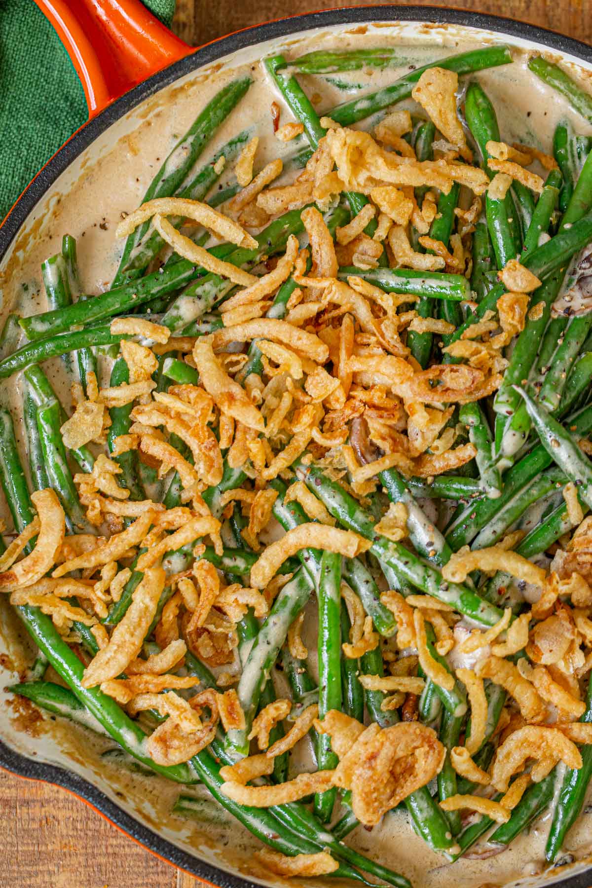 Easy Stovetop Green Bean Casserole Recipe Dinner Then Dessert