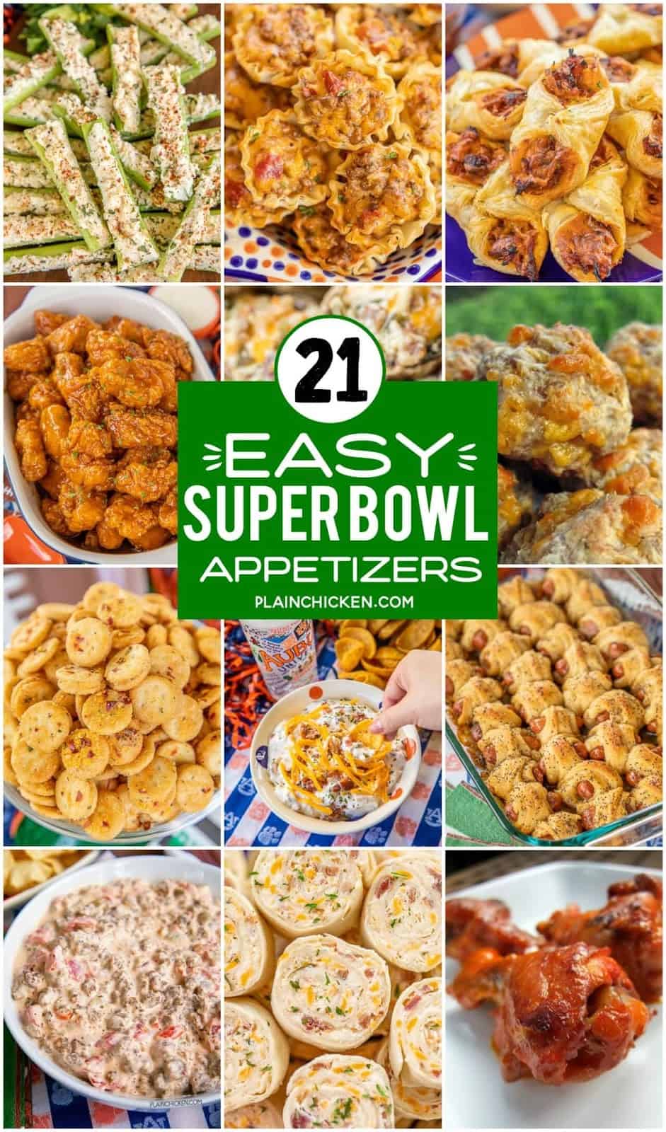 Easy Super Bowl Party Appetizers Plain Chicken