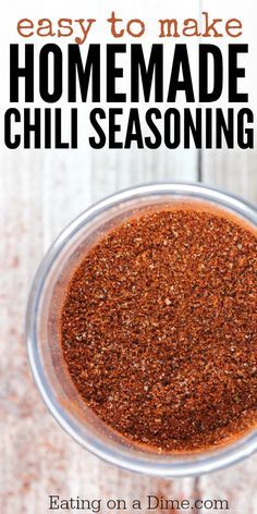 Easy To Make Homemade Chili Seasoning Mix