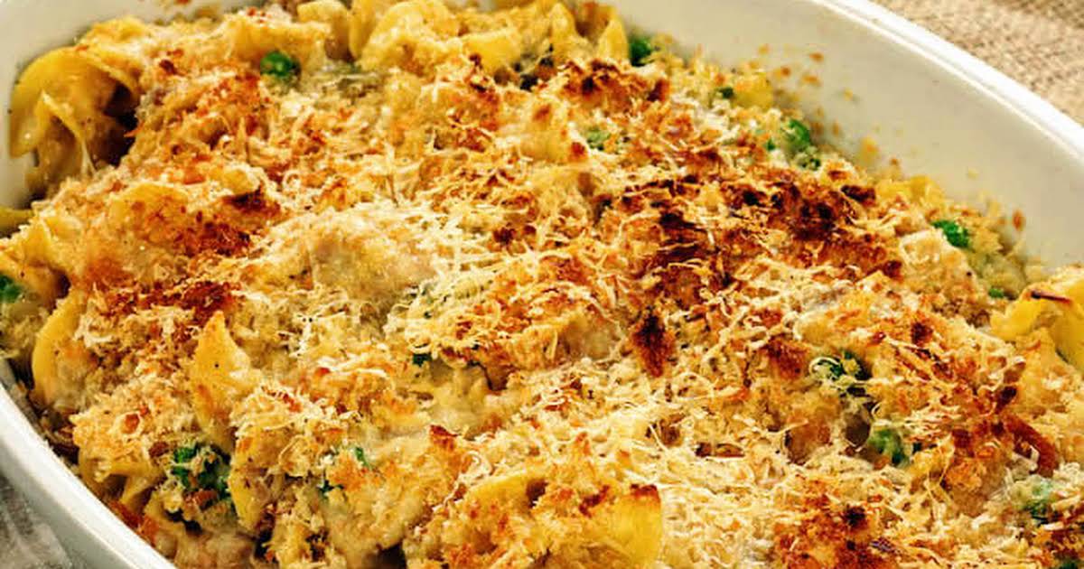 Easy Tuna Casserole With Egg Noodles 6 Ingredients Unsophisticook