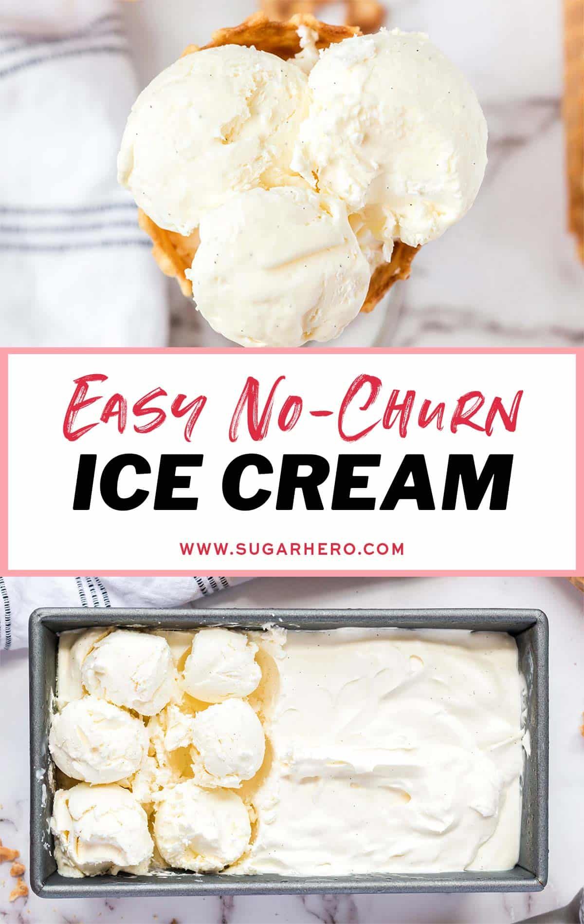 Easy Vanilla Ice Cream No Churn Recipe Sugarhero