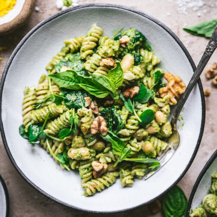 Easy Vegan Pesto Pasta Salad Crowded Kitchen