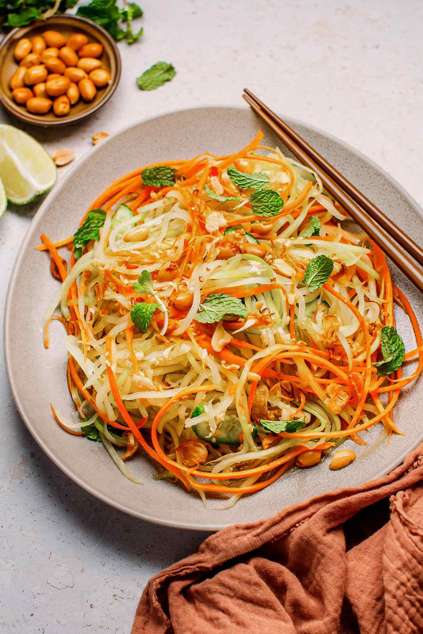 Easy Vietnamese Papaya Salad Full Of Plants