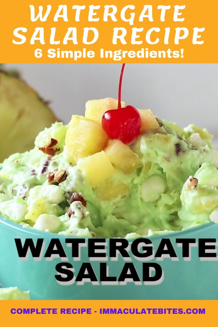 Easy Watergate Salad Recipe Only 5 Ingredients Recipe In 2023