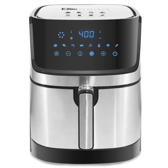 Elite Platinum Eaf 501Ss 5Qt Stainless Steel Digital Hot Air Fryer