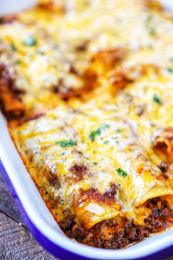 Enchiladas Recipe With Ground Beef At Marie Myrick Blog