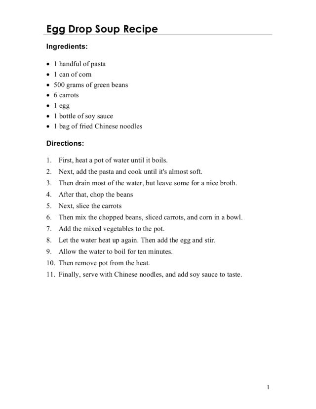 Esl Recipe Activity Worksheet For 4Th 6Th Grade Lesson Planet