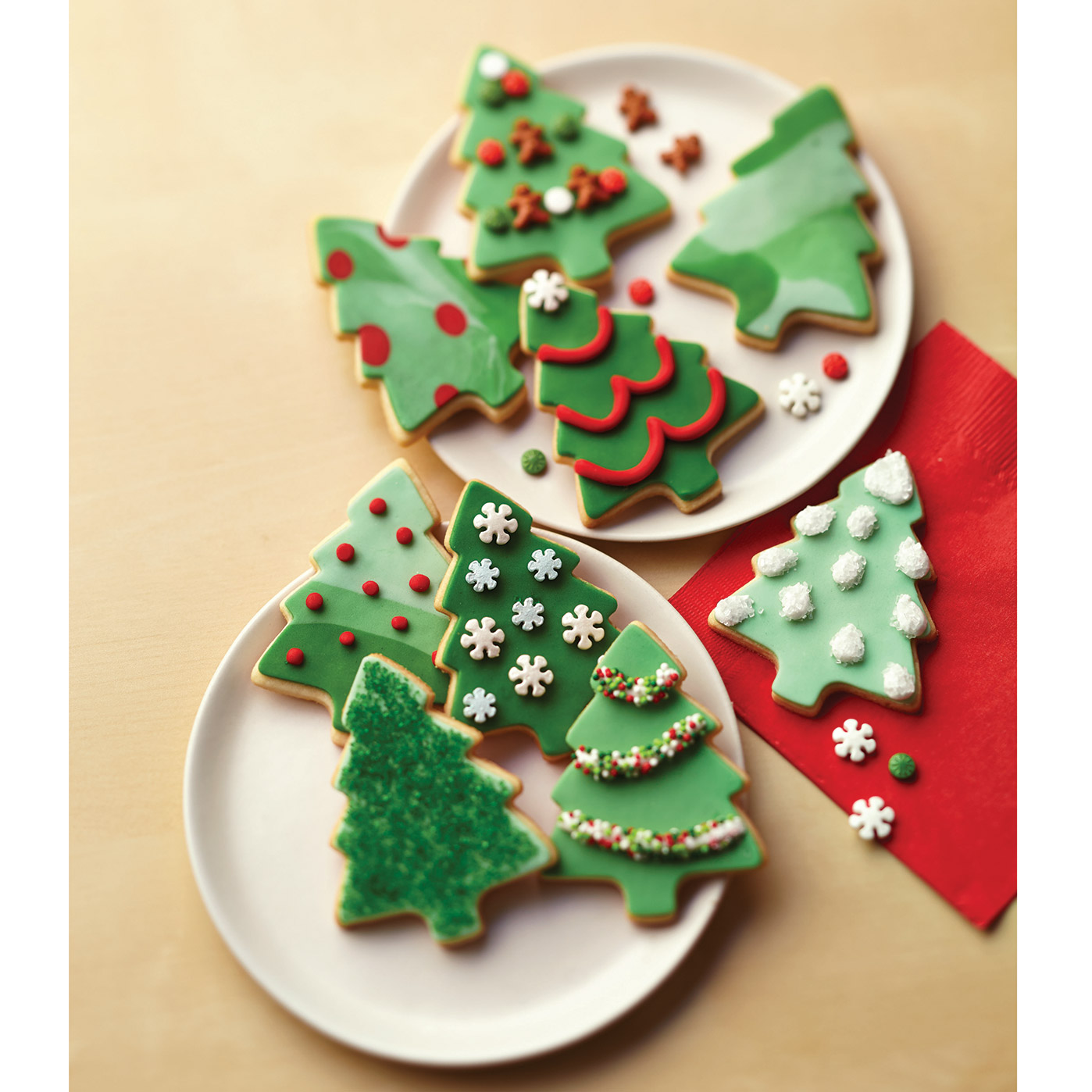 Festive Fondant Christmas Cookies Christmas Cookies Sweet Christmas