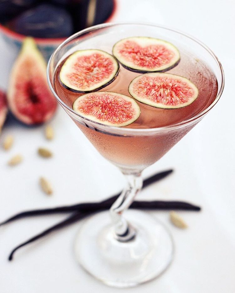 Fig Martini With Fig Vanilla And Cardamom Infused Vodka Recipe The