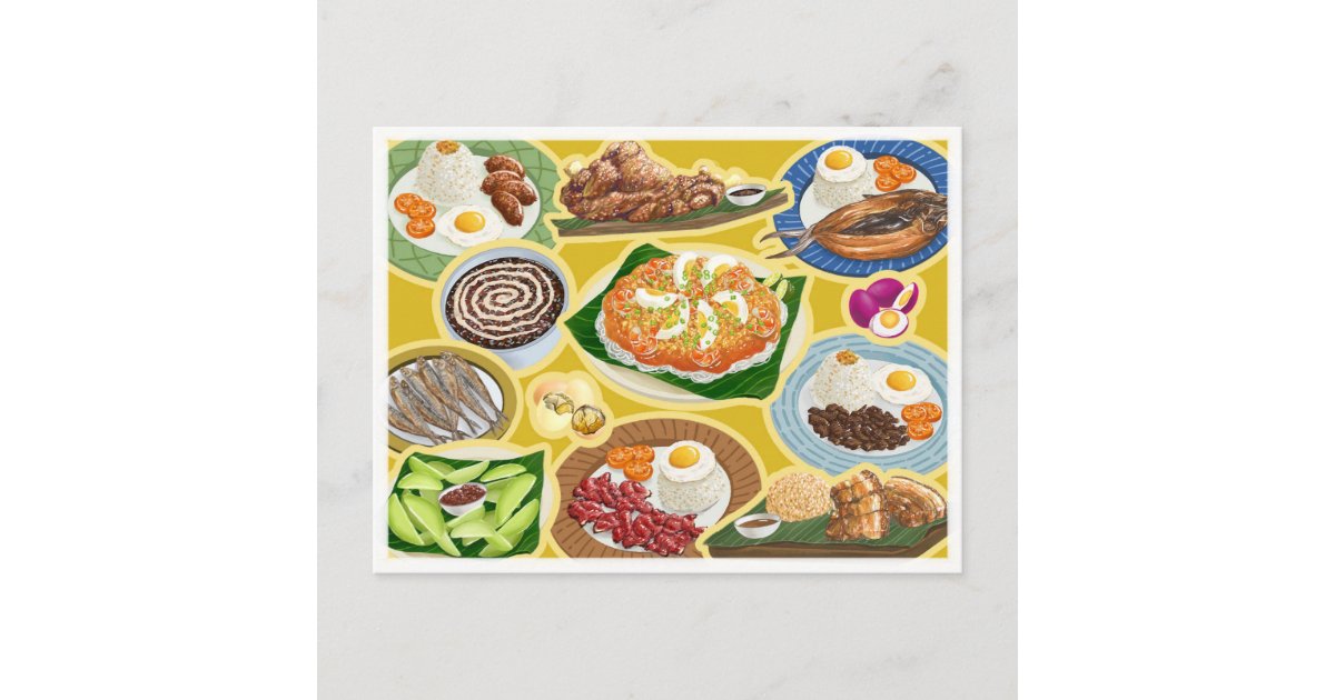 Filipino Meals Pinoy Comfort Food Poster Zazzle Food Poster Philippines Food Comfort Food