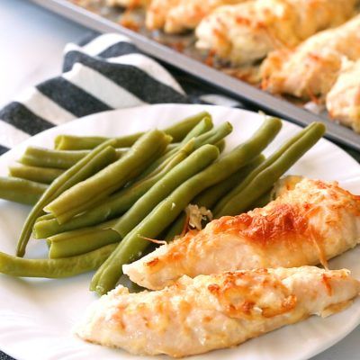 Five Minute Garlic Parmesan Chicken Tenders Recipe Joy Filled Eats