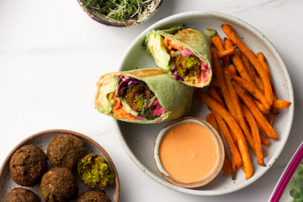 Flavorful And Nutritious Falafel Wrap Recipe Aerofarms