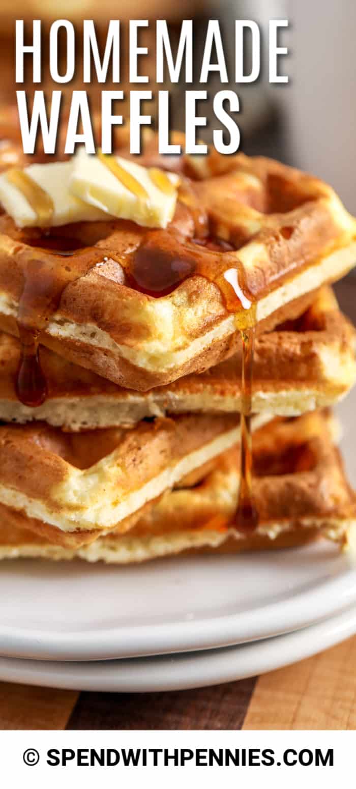 Fluffy Homemade Waffle Recipe Easy Be Yourself Feel Inspired