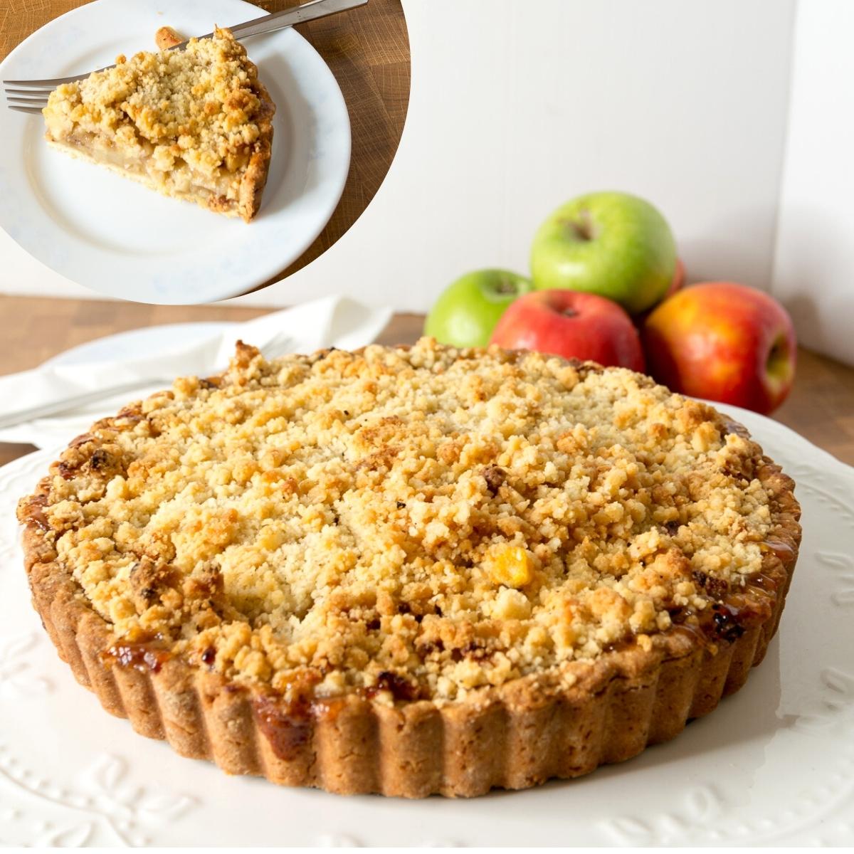 Food Recipe Apple Crumble Pie Recipe From Scratch