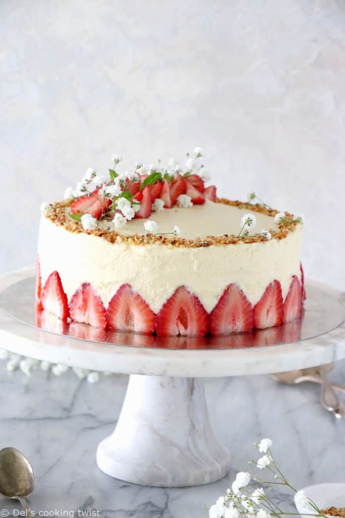 Fraisier Cake French Strawberry Cake Del S Cooking Twist