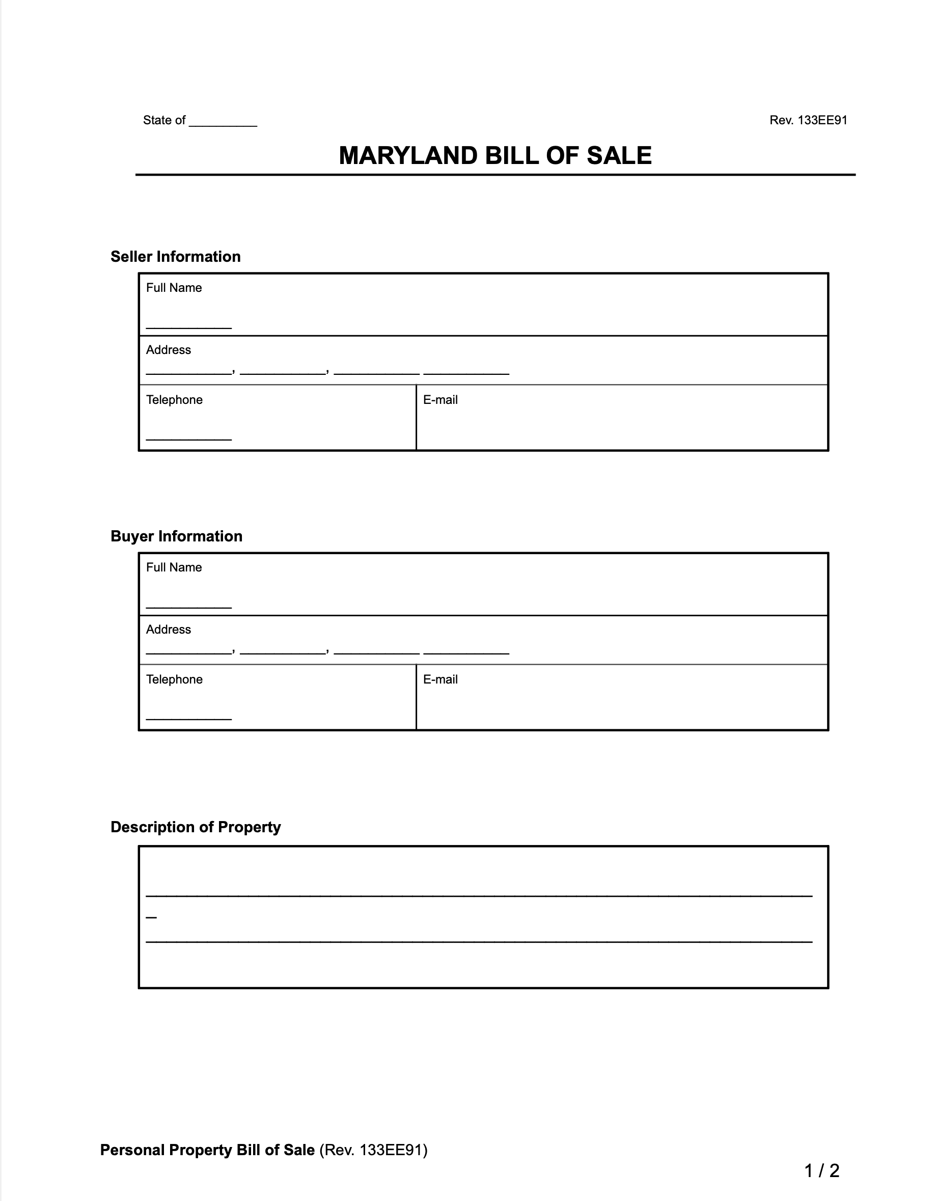 Free Fillable Business Bill Of Sale Form Pdf Templates