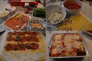 Freezer Friendly Sausage Amp Vegetable Lasagna Roll Ups Very Merrily Fox