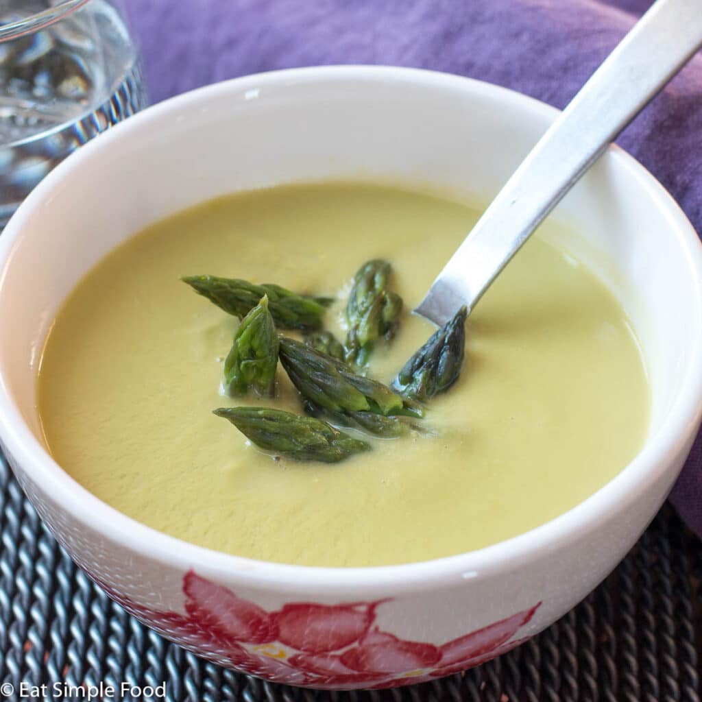 Fresh Asparagus And Leek Soup Recipe Video Eat Simple Food