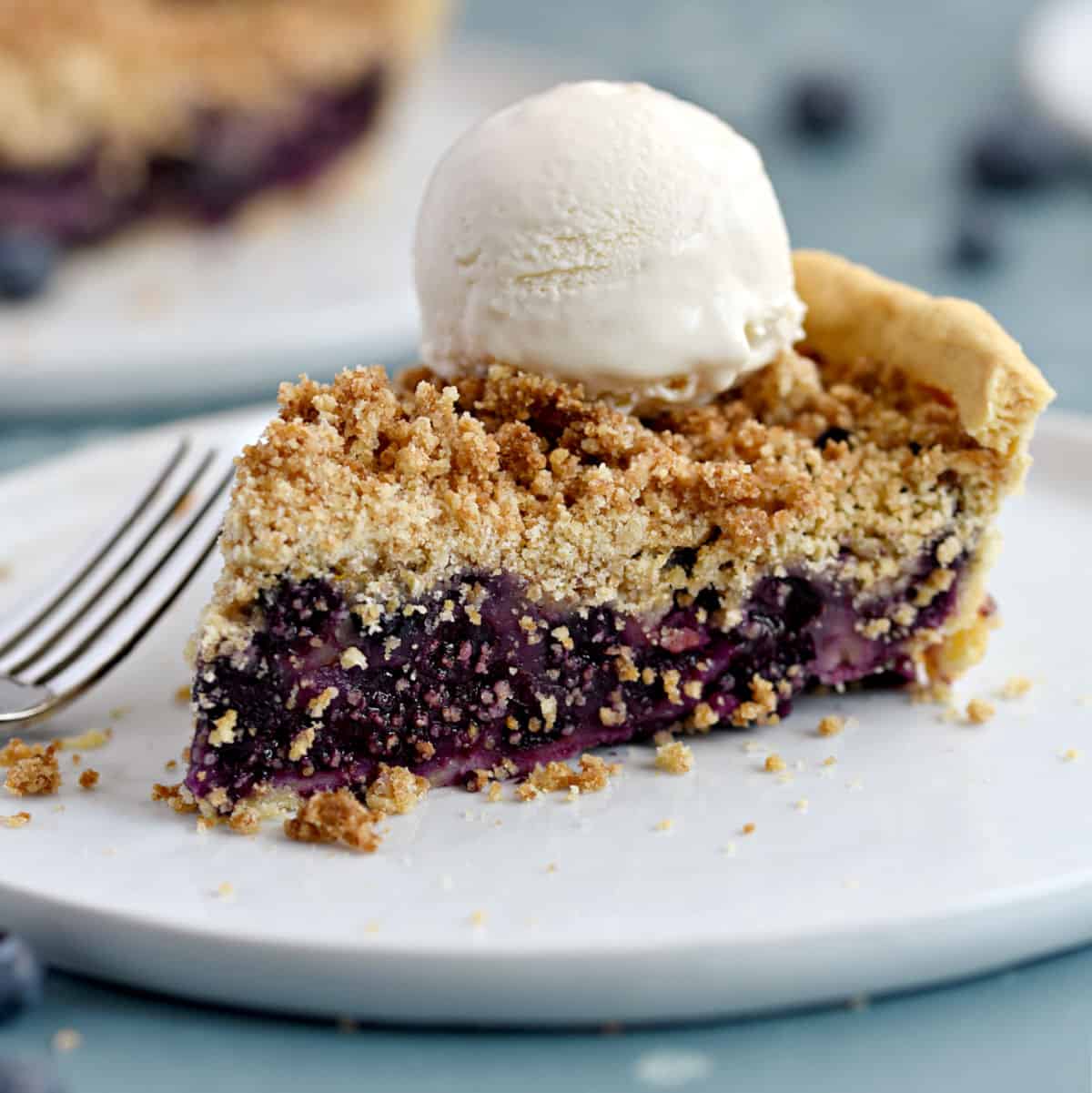 Fresh Blueberry Crumb Pie Cooking With Curls