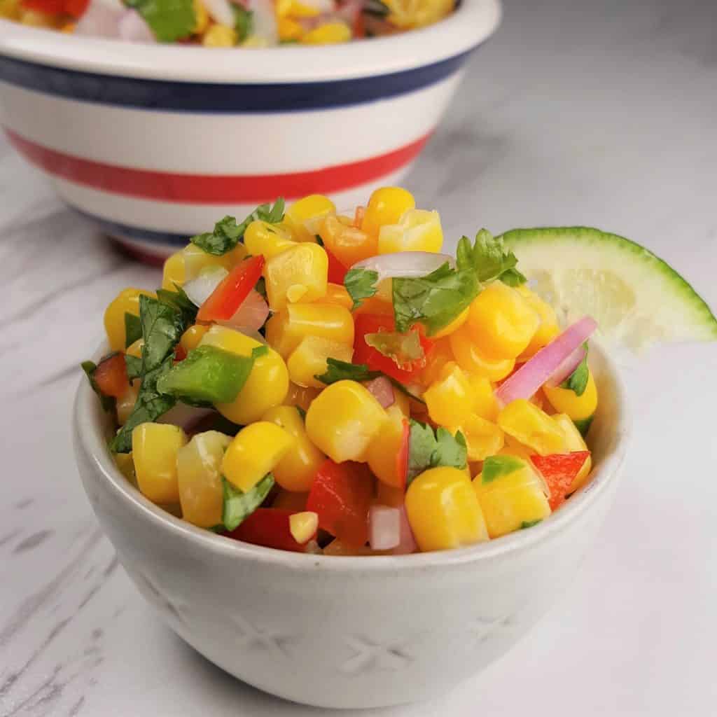 Fresh Corn Salsa Quick Easy Recipe The Simple Veganista