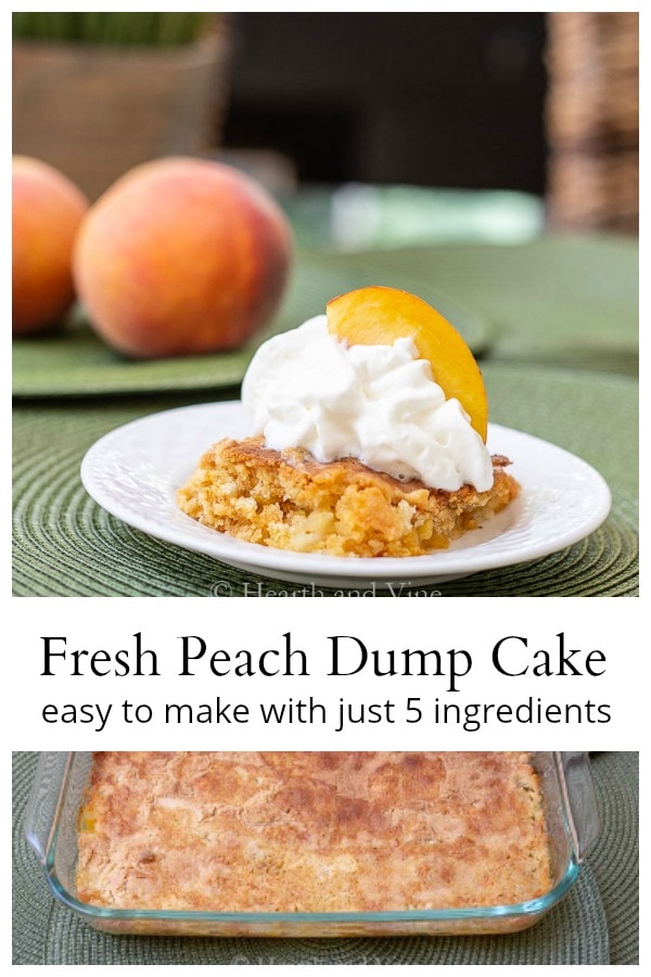 Fresh Peach Dump Cake Made With 5 Simple Ingredients