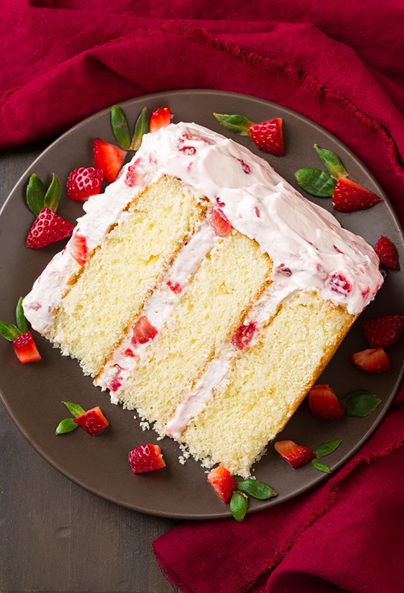 Fresh Strawberry Cake Cooking Classy