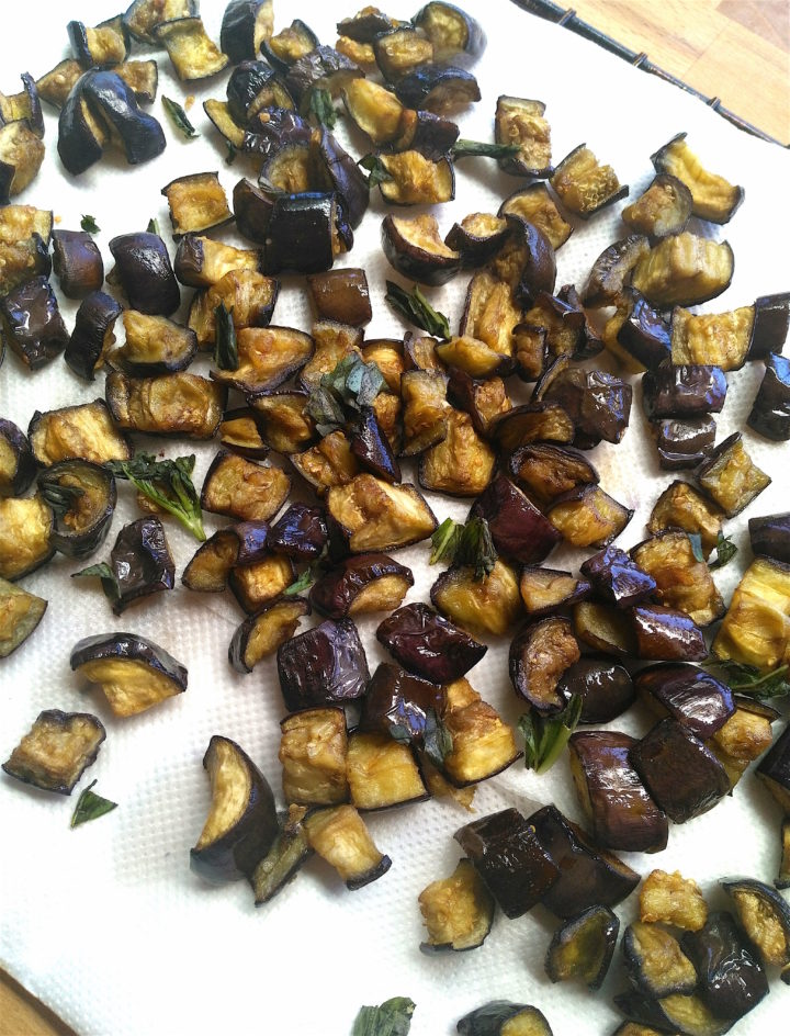 Fried Eggplant With Tomato And Basil Our Edible Italy Recipe Side