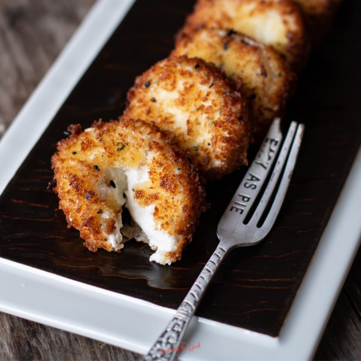 Fried Goat Cheese Recipe Medallions Or Balls Savoring The Good