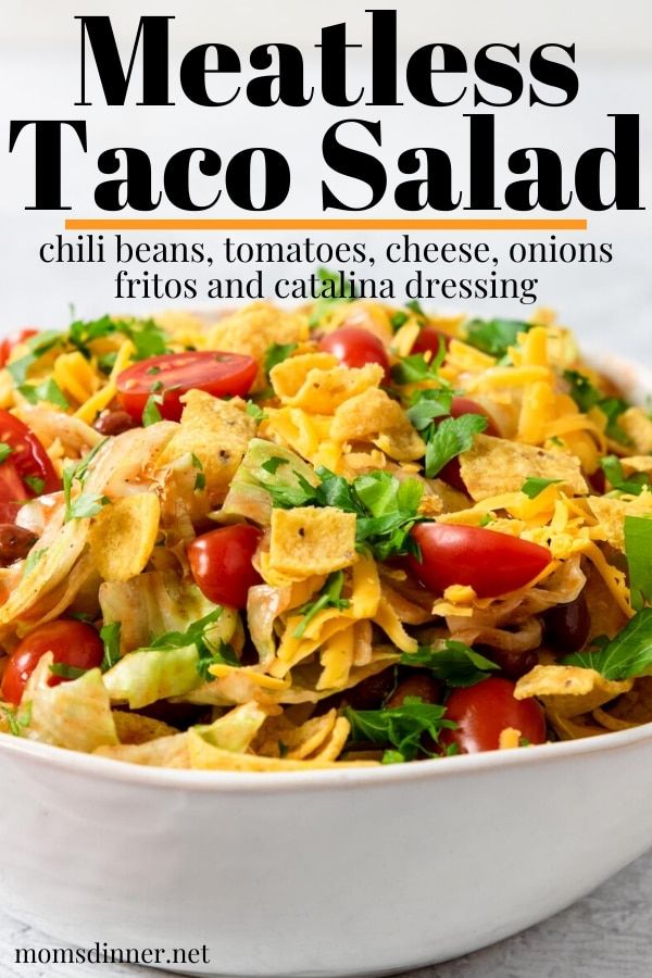 Frito Taco Salad With Catalina Dressing Mom S Dinner Recipe Frito